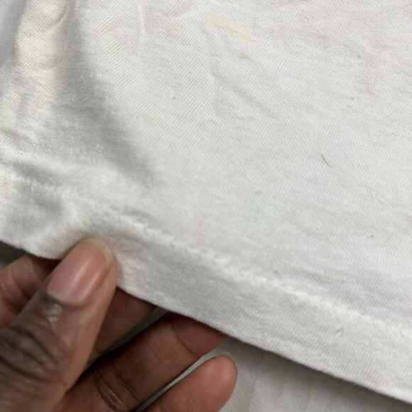 Hanes VINTAGE 9/11 T-Shirt White Short Sleeve Patriotic Crew Neck Tee XL FLAWS - Picture 8 of 11